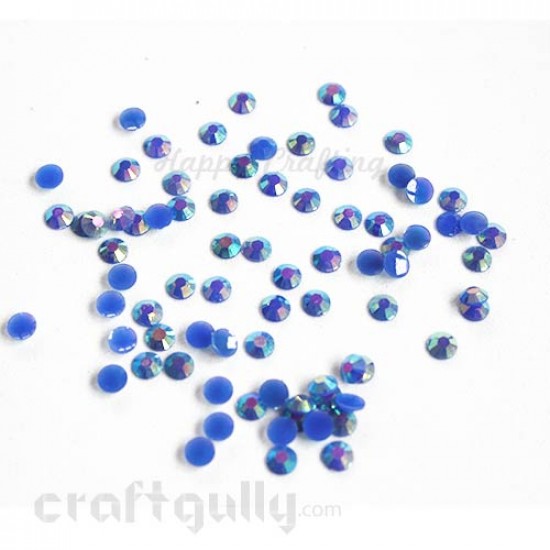 Rhinestones 5mm - Resin - Royal Blue With Lustre - Pack of 500
