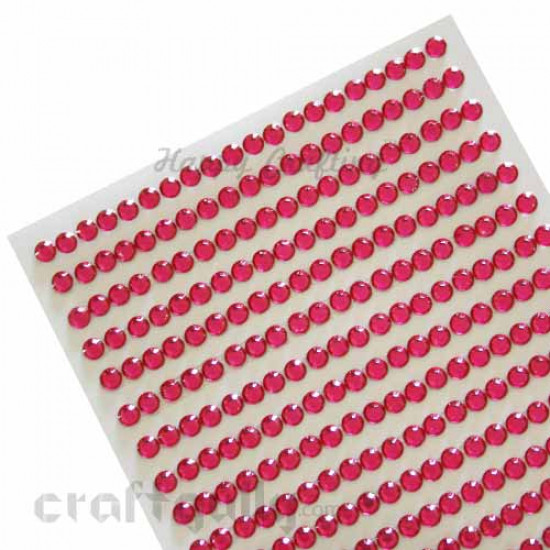 Rhinestone Stick-ons 3mm - Wine