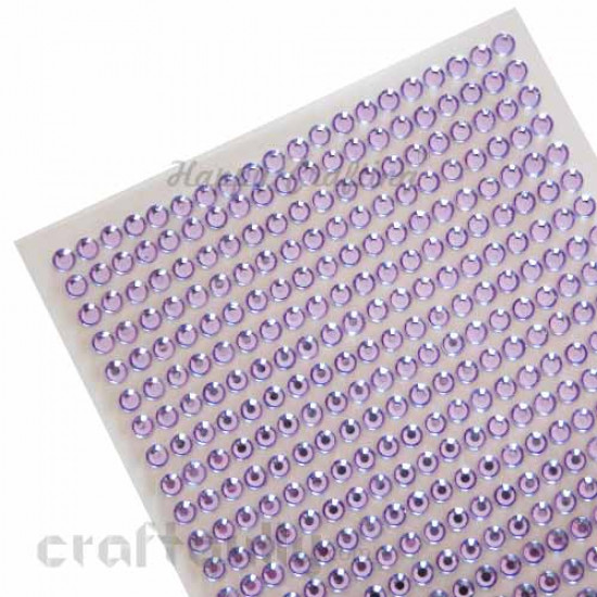 Rhinestone Stick-ons 6mm - Violet