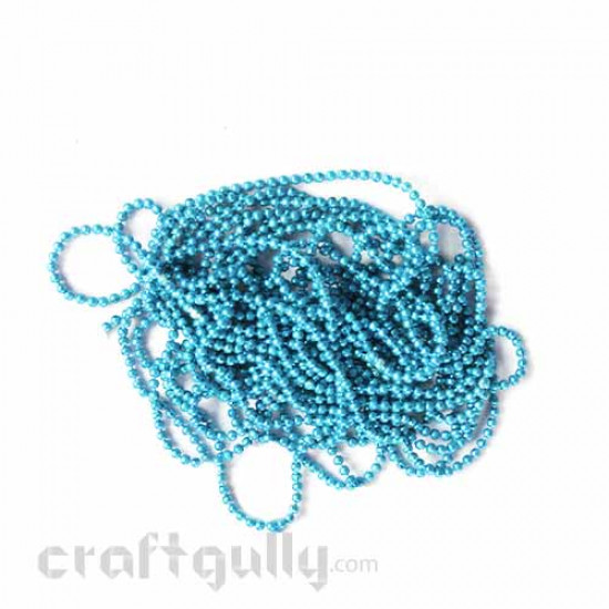 Ball Chains 2mm - Aqua - 9 Feet