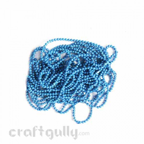 Ball Chains 1mm - Sky Blue - 9 Feet