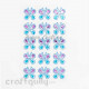 Stick-ons - Butterfly 25mm - Blue & Lilac - Pack of 15