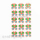 Stick-ons - Butterfly 25mm - Red & Green & Blue - Pack of 15