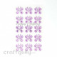 Stick-ons - Butterfly 25mm - Lilac - Pack of 15