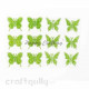 Stick-ons - Butterfly 40mm - Light Green - Pack of 12