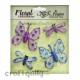 Petaloo Floral Embelishments - Butterflies & Dragonflies - Purple & Blue