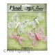 Petaloo Floral Embelishments - Butterflies & Dragonflies - White & Pink