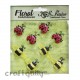 Petaloo Floral Embelishments - Glitter Critters - Bees & Ladybugs