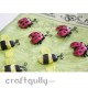 Petaloo Floral Embelishments - Glitter Critters - Bees & Ladybugs