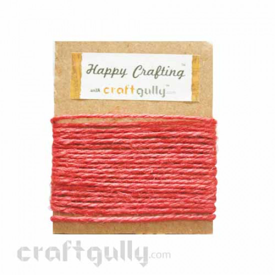 String Jute 2mm - Red - 9 Feet