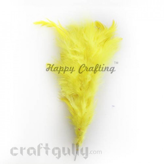 Feathers 150mm - Sunflower Yellow - Pack of 1