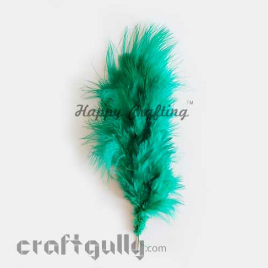 Feathers 150mm - Green - Pack of 1