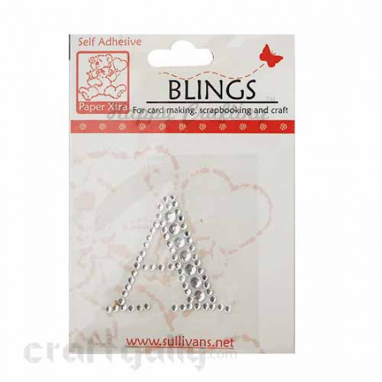 Rhinestone Stick-ons - Alphabets / Letters - A
