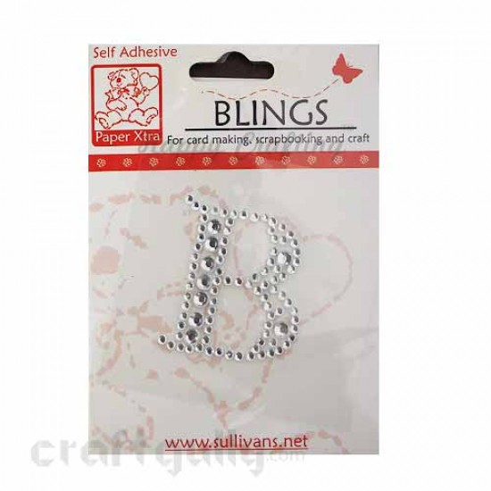 Rhinestone Stick-ons - Alphabets / Letters - B