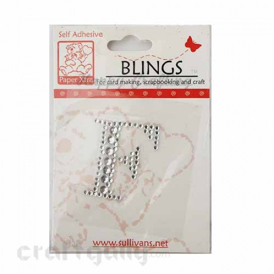 Rhinestone Stick-ons - Alphabets / Letters - F