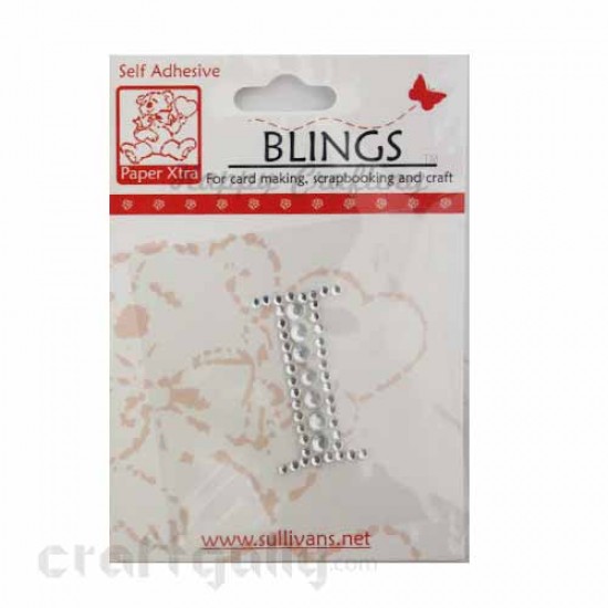 Rhinestone Stick-ons - Alphabets / Letters - I Rhinestone Stick-ons - Alphabets / Letters - I