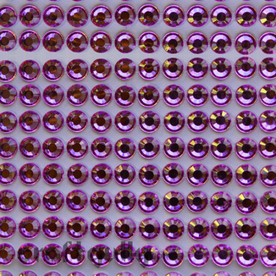 Rhinestone Stick-ons 6mm - Magenta