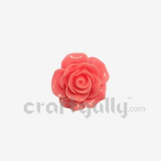 Resin Rose 20mm - Pink