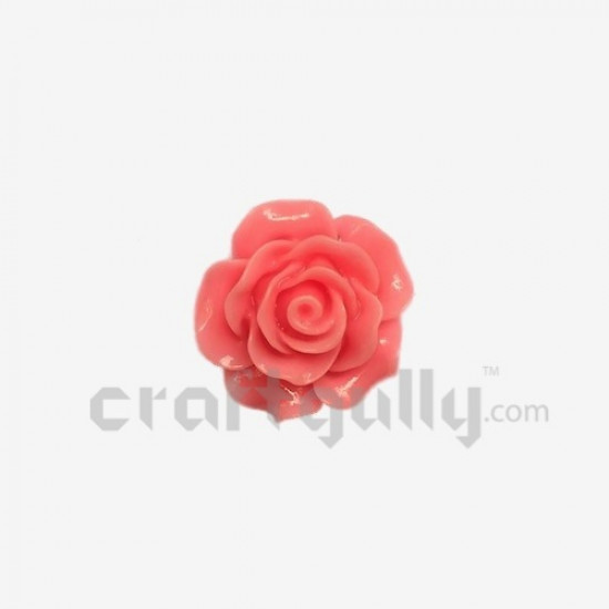 Resin Rose 20mm - Pink Resin Rose 20mm - Pink