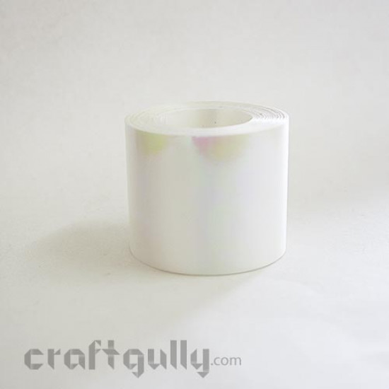 Curly Ribbon - 38mm - White