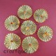 Gota Flowers - 50mm - Golden - Pack of 10