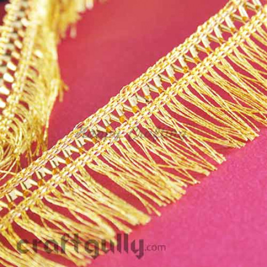 Designer Laces #9 - 30mm - Golden With Tassels - 2 Meters