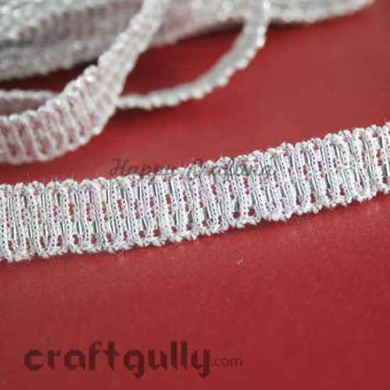 Designer Laces #12 - 10mm - Infinity - Silver - 3 Meters