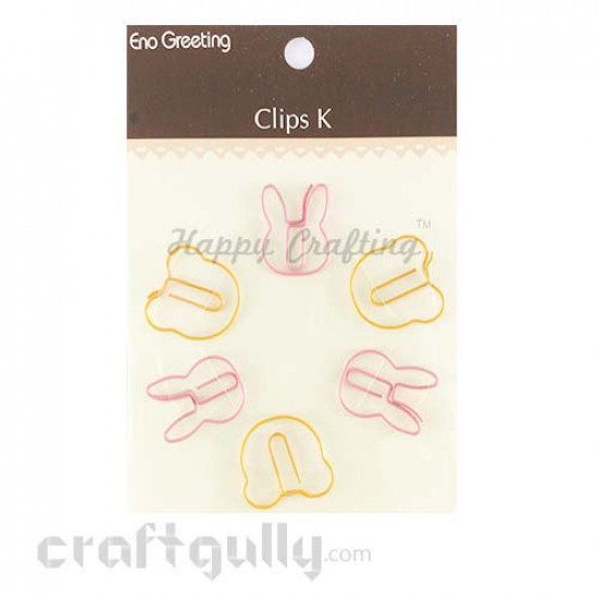 Paper Clips #3 - Bunny And Bear - Pack of 6