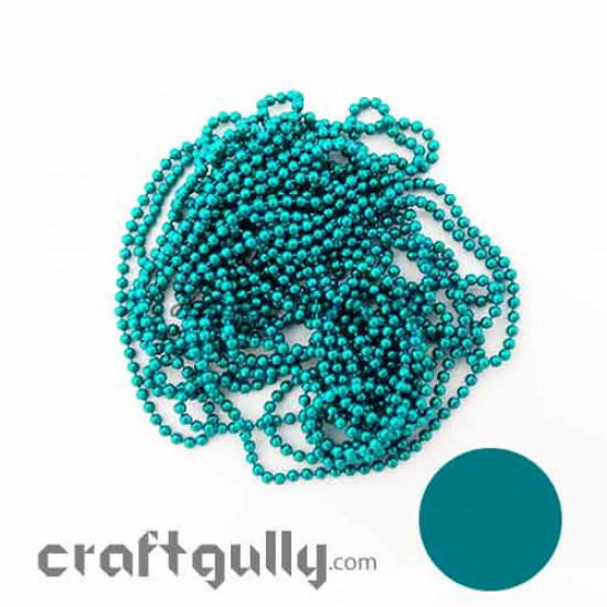 Ball Chains 2mm - Teal - 9 Feet