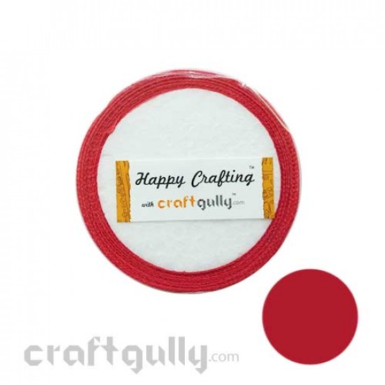 Satin Ribbons 1/2 inch - Red - 7 meters Satin Ribbons 1/2 inch - Red - 7 meters