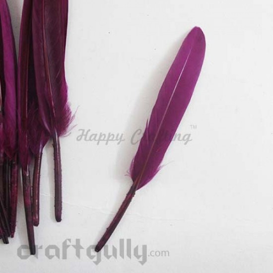 Feathers #2 - 90mm - Deep Wine - Pack of 2