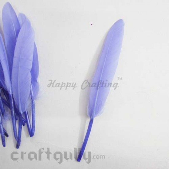 Feathers #2 - 90mm - Violet - Pack of 2