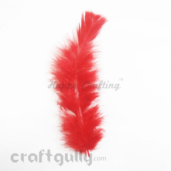 Feathers #3 - 160mm - Red - Pack of 1