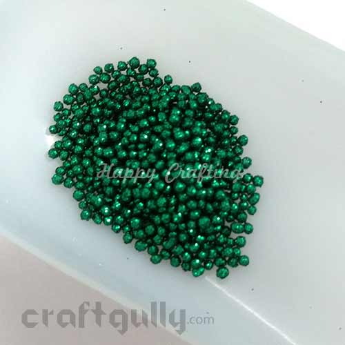 Glitter Balls 1mm - Bottle Green - 5gms