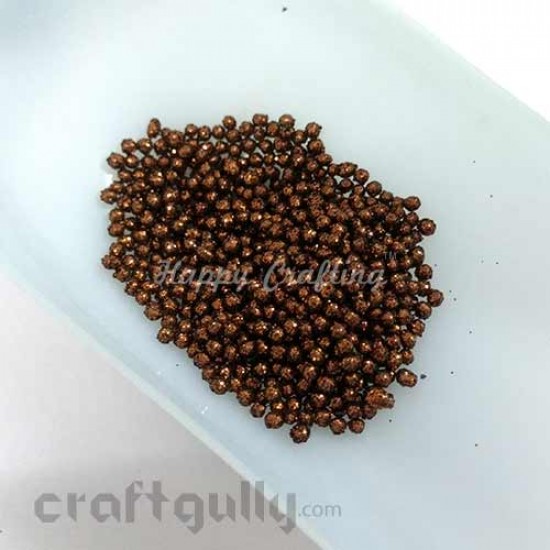 Glitter Balls 1mm - Copper - 5gms