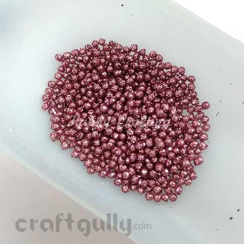 Glitter Balls 1mm - Rose Pink - 5gms
