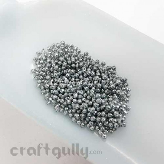 Glitter Balls 1mm - Silver - 5gms Glitter Balls 1mm - Silver - 5gms