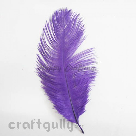 Feathers #6 - 160mm Ostrich - Purple - Pack of 1