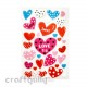 3D Felt Stickers #4 - Hearts