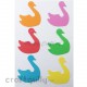 Foam Shapes 110mm - Swan - Assorted - Pack of 18