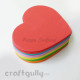 Foam Shapes 120mm - Heart - Assorted - Pack of 18