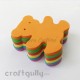 Foam Shapes 85mm - Bear - Assorted - Pack of 18