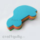 Foam Shapes 125mm - Car - Assorted - Pack of 18 Foam Shapes 125mm - Car - Assorted - Pack of 18