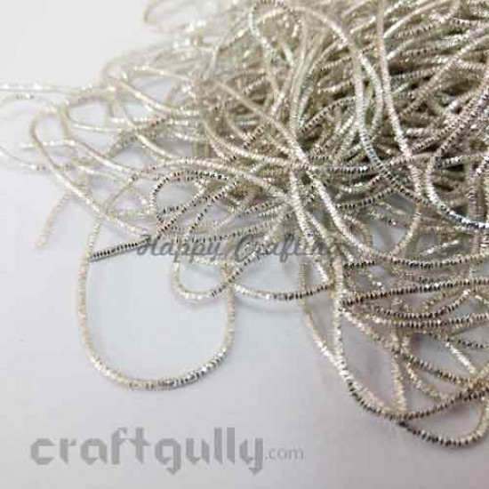 Zardosi Thread 0.5mm - Silver Shimmer - 36inches