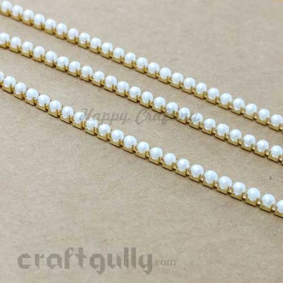 Buy 2mm Pearl String In Ivory Color Online In India. Low Prices Fast  Delivery across India