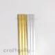 Metallic Stick-Ons #10 - 18mm Strip - Silver Mirror & Matte - Pack of 1