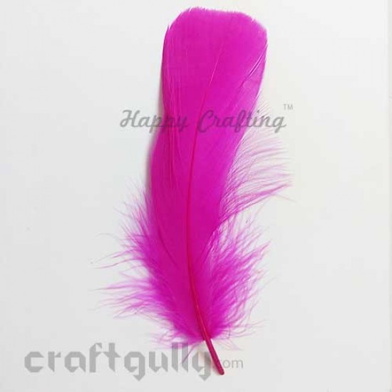 Feathers #12 - 130mm - Dark Pink - Pack of 1