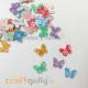 Flatback Acrylic 9mm Butterfly - Design #4 - Random Assorted - Pack of 30