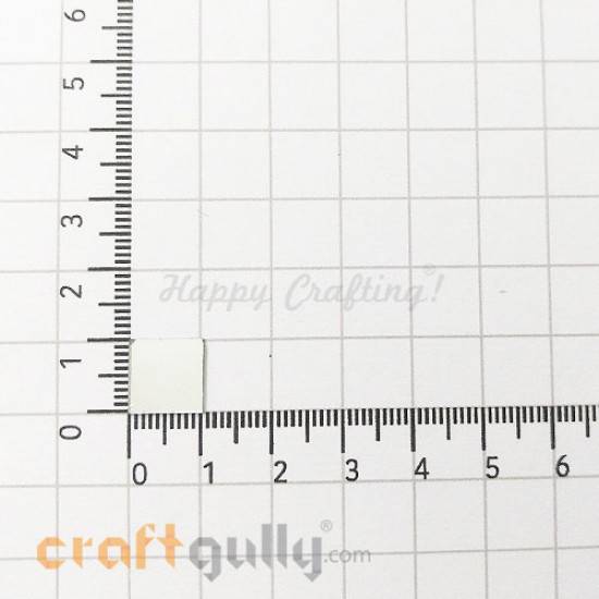 Cut Mirrors 11mm - Square - 50gms/ 150 Pcs Cut Mirrors 11mm - Square - 50gms/ 150 Pcs
