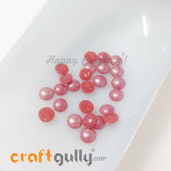 Flatback Ceramic 5.5mm Round - Red Lustre - 20gms/ 250pcs